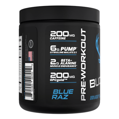 BUCKED UP | Pre-entreno / 30 Serv - Blue Razz