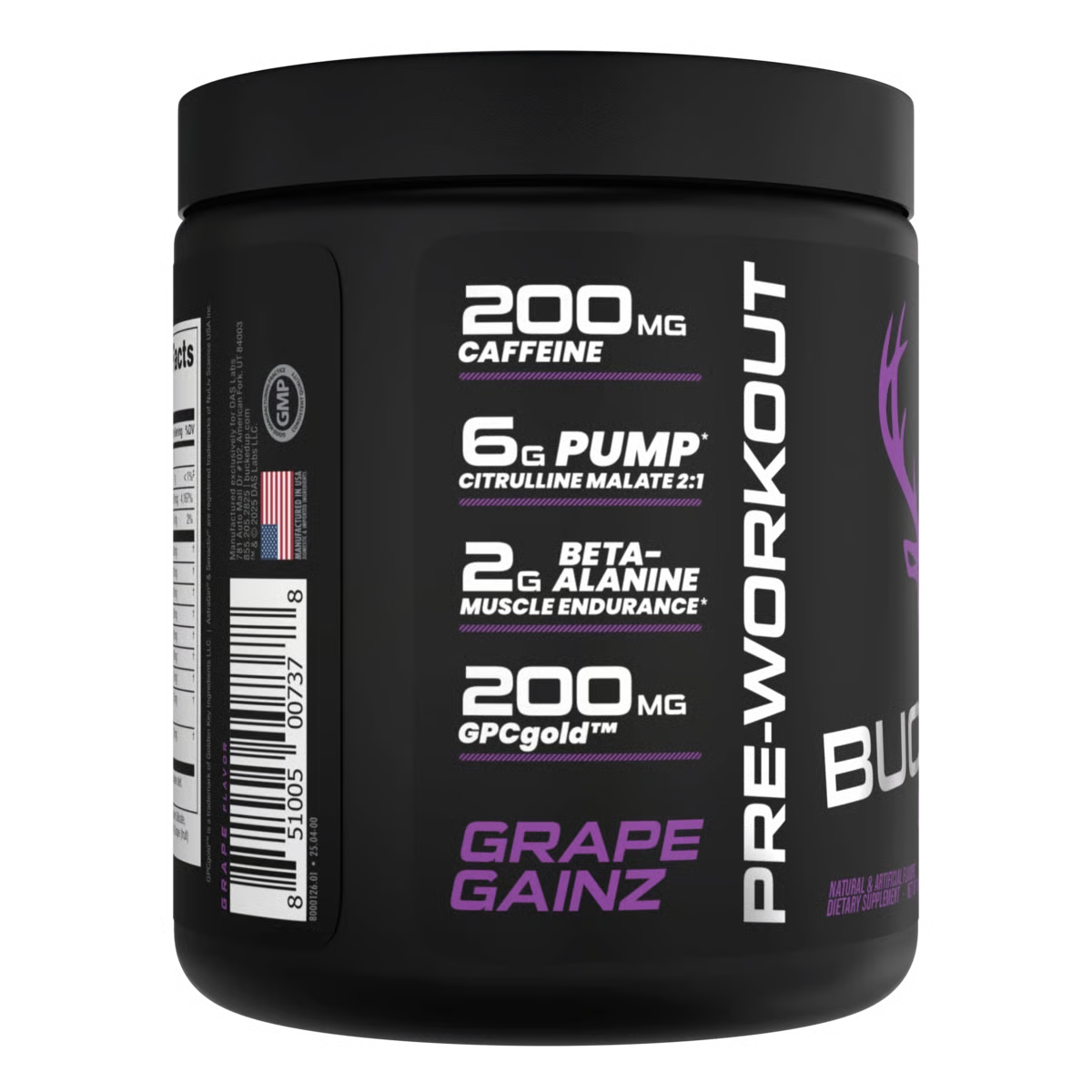 BUCKED UP | Pre-entreno / 30 Serv - Grape Gainz