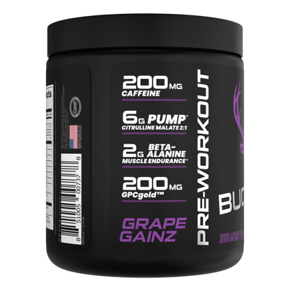 BUCKED UP | Pre-entreno / 30 Serv - Grape Gainz