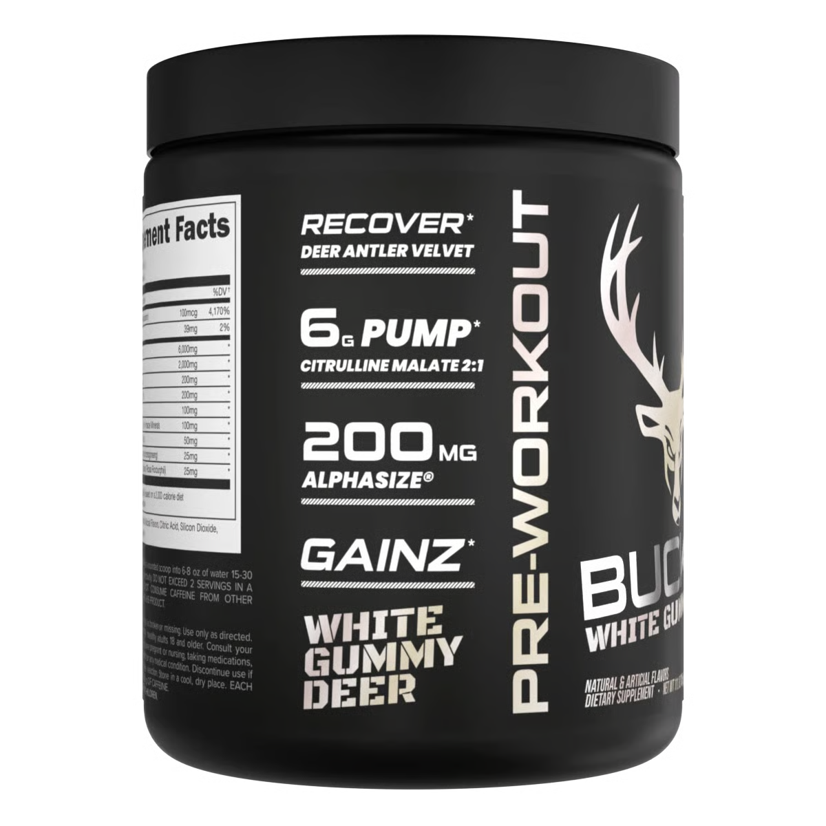 BUCKED UP | Pre-entreno / 30 Serv - White Gummy Deer