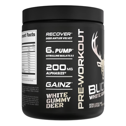 BUCKED UP | Pre-entreno / 30 Serv - White Gummy Deer