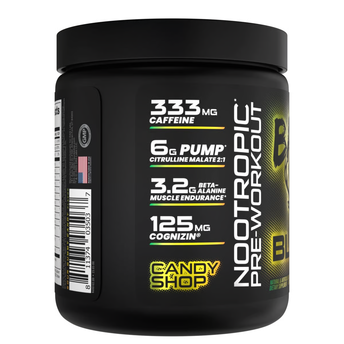 BUCKED UP | Pre-entreno Black BAMF 30 Serv - Candy Shop