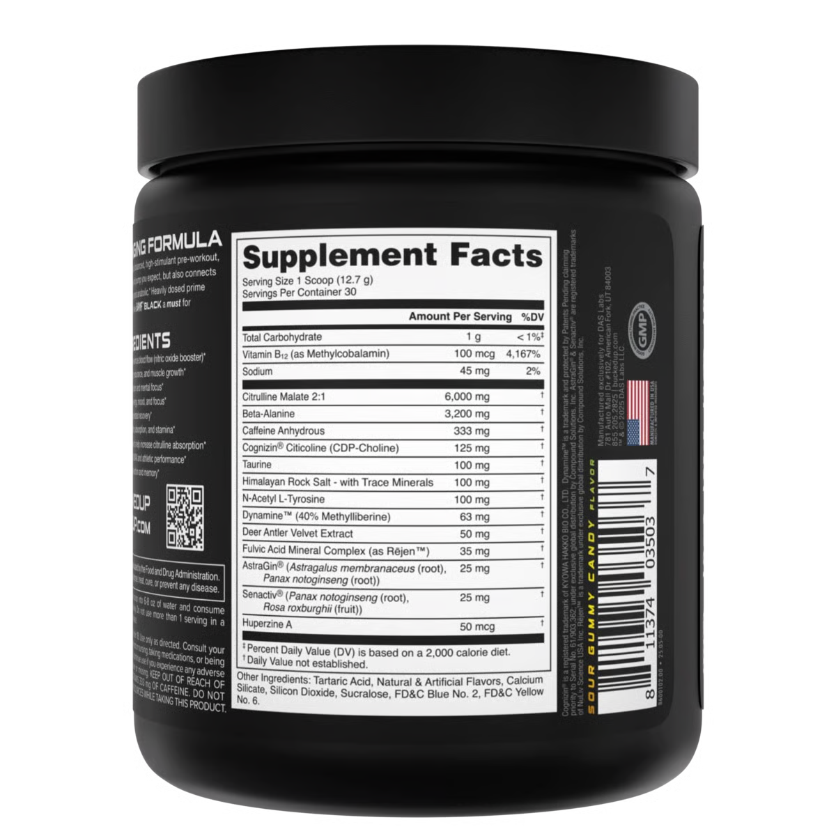 BUCKED UP | Pre-entreno Black BAMF 30 Serv - Candy Shop