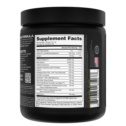 BUCKED UP | Pre-entreno Black BAMF 30 Serv - Candy Shop