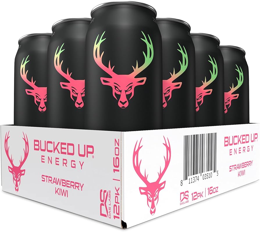 BUCKED UP | Energy Drink 12 pza - Strawberry Kiwi