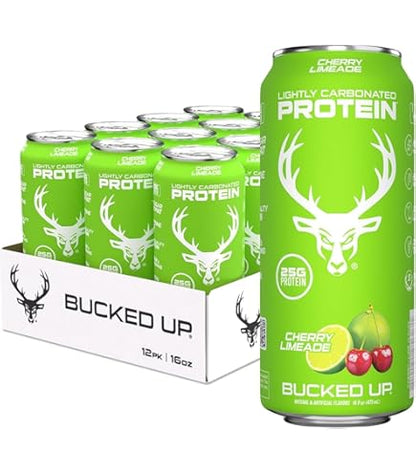 BUCKED UP | Lightly Carbonated Protein RTD / 12 pza - Cherry Limeade