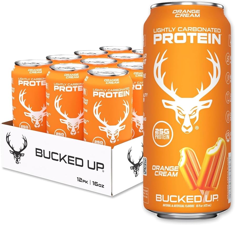 BUCKED UP | Lightly Carbonated Protein RTD / 12 pza - Orange Cream