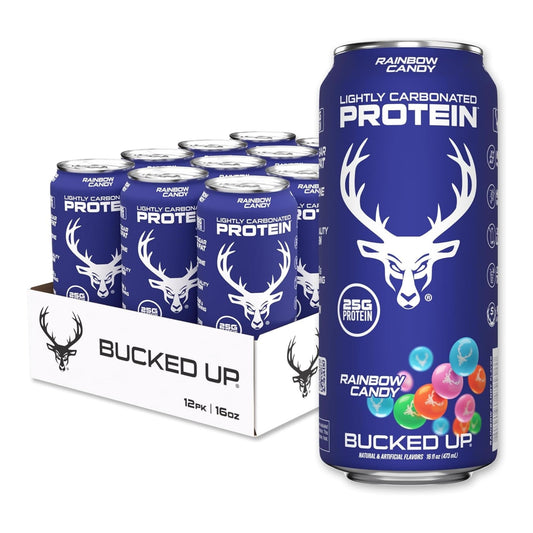 BUCKED UP | Lightly Carbonated Protein RTD / 12 pza - Rainbow Candy