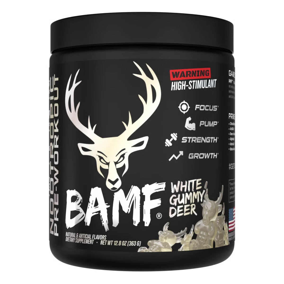 BUCKED UP | Pre-entreno BAMF 30 Serv - White Gummy Deer