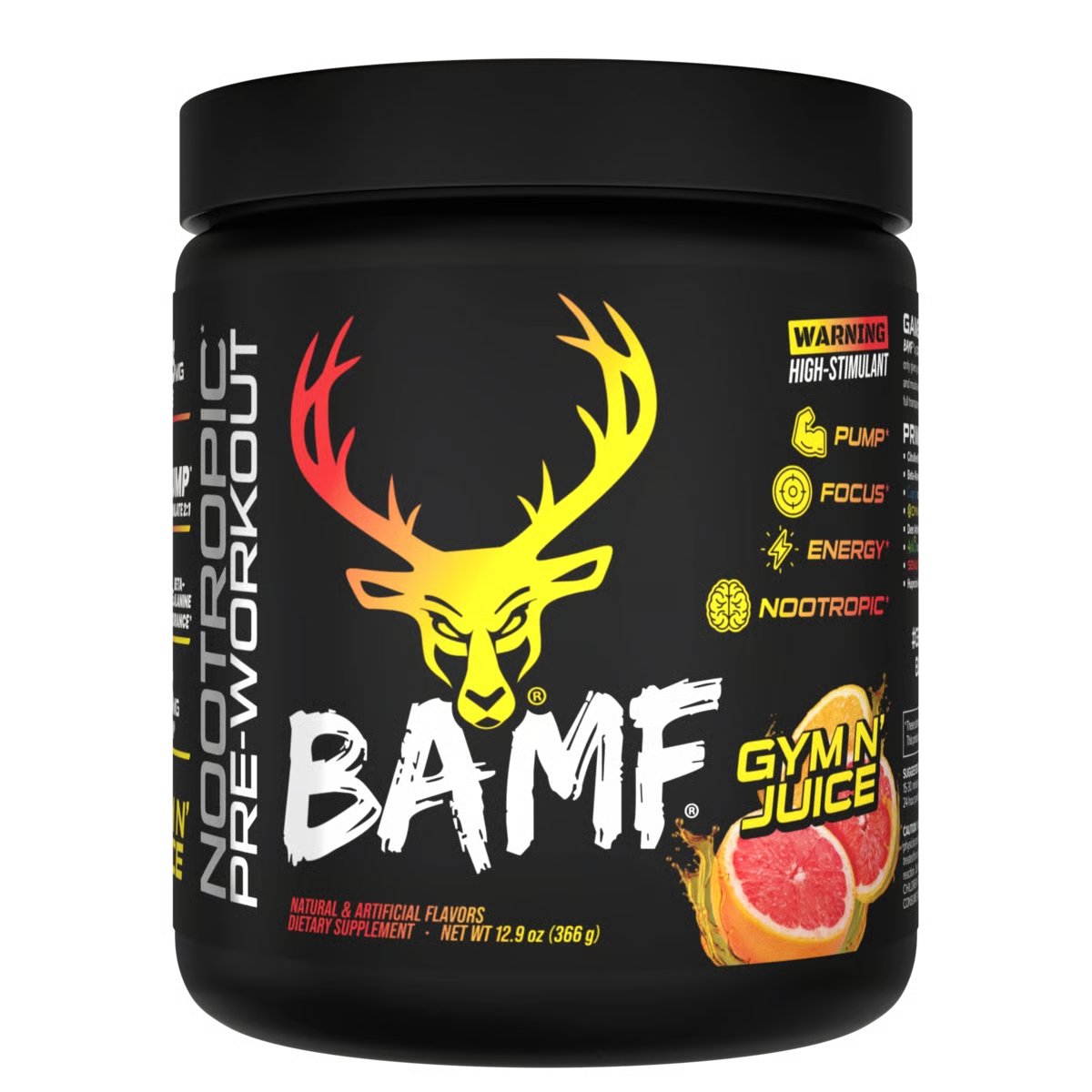 BUCKED UP | Pre-entreno BAMF 30 Serv - Gym N Juice Citrus