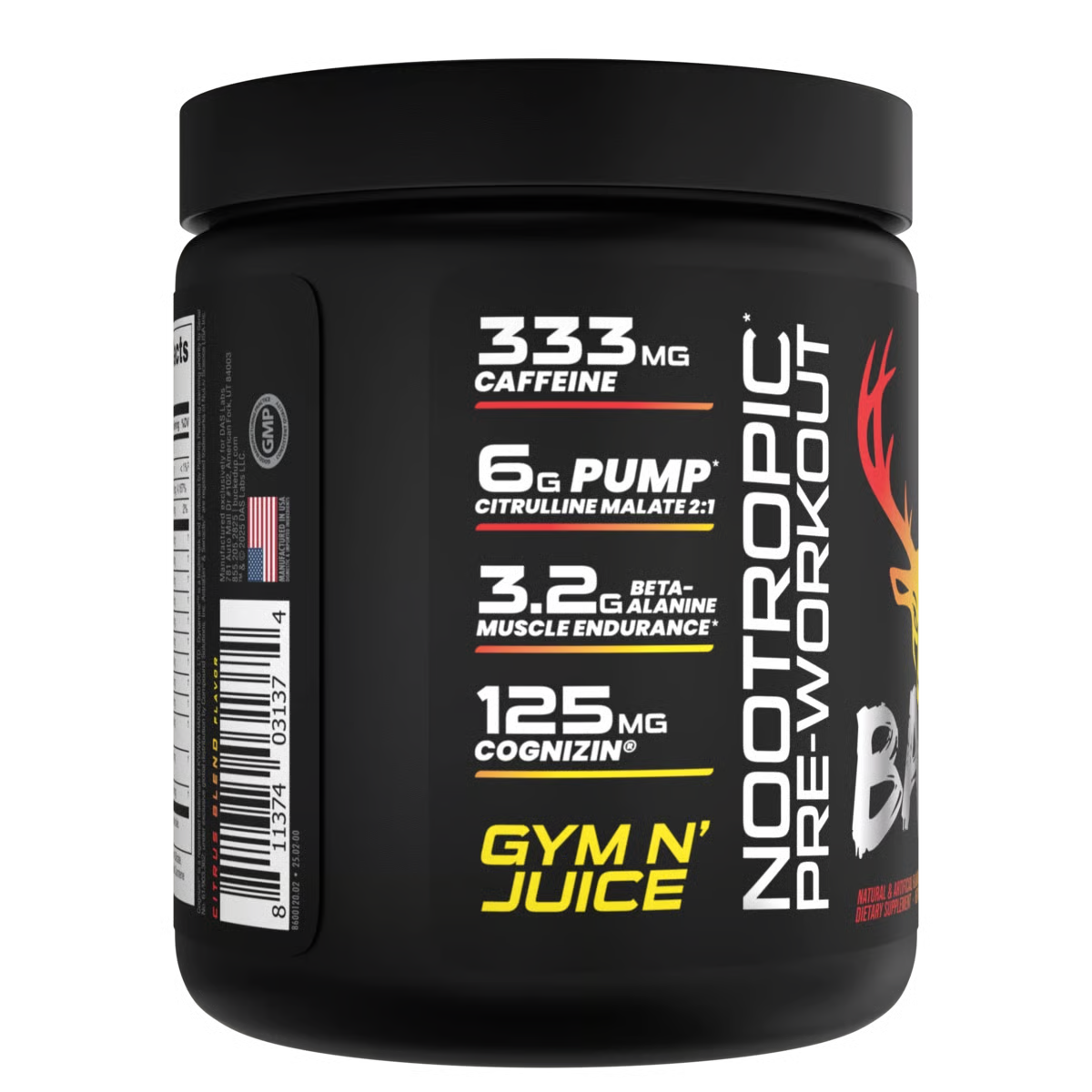 BUCKED UP | Pre-entreno BAMF 30 Serv - Gym N Juice Citrus
