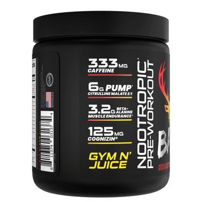 BUCKED UP | Pre-entreno BAMF 30 Serv - Gym N Juice Citrus