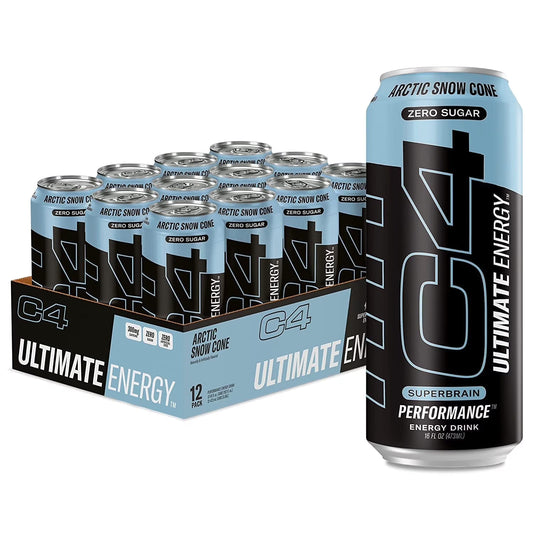 C4 | Ultimate Energy Drink Carbonated. 12 pza - Artic Snow Cone