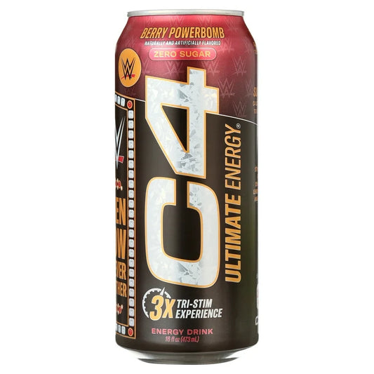 C4 | Ultimate Energy Drink Carbonated. 12 pza - Berry Powerbomb
