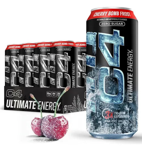 C4 | Ultimate Energy Drink Carbonated. 12 pza - Cherry Bomb Frost