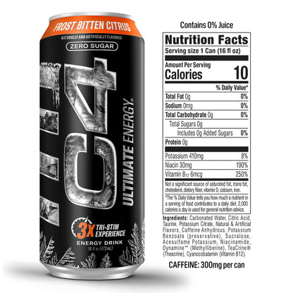 C4 | Ultimate Energy Drink Carbonated. 12 pza - Frost Bitten Citrus