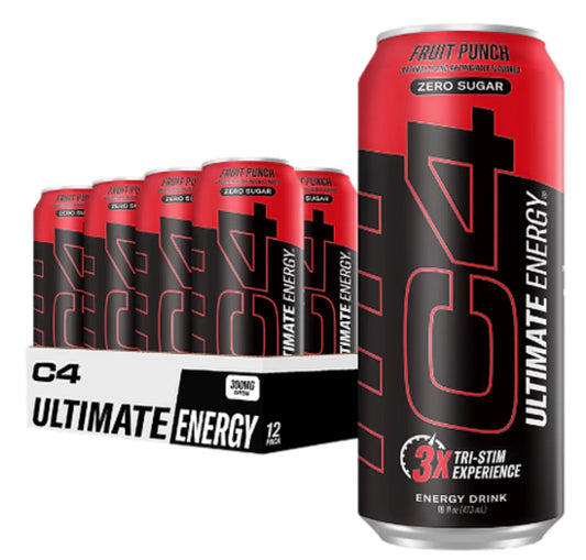 C4 | Ultimate Energy Drink Carbonated. 12 pza - Fruit Punch