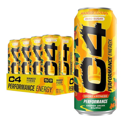 C4 | Energy Drink Carbonated 12 pza - Mango Fuego