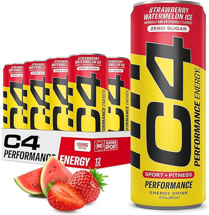 C4 | Energy Drink Carbonated 12 pza - Strawberry Watermelon
