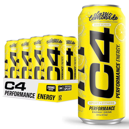 C4 | Energy Drink Carbonated 12 pza - Classic Lemonade