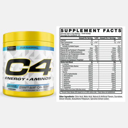 C4 | Energy + Aminos - Blue Razz