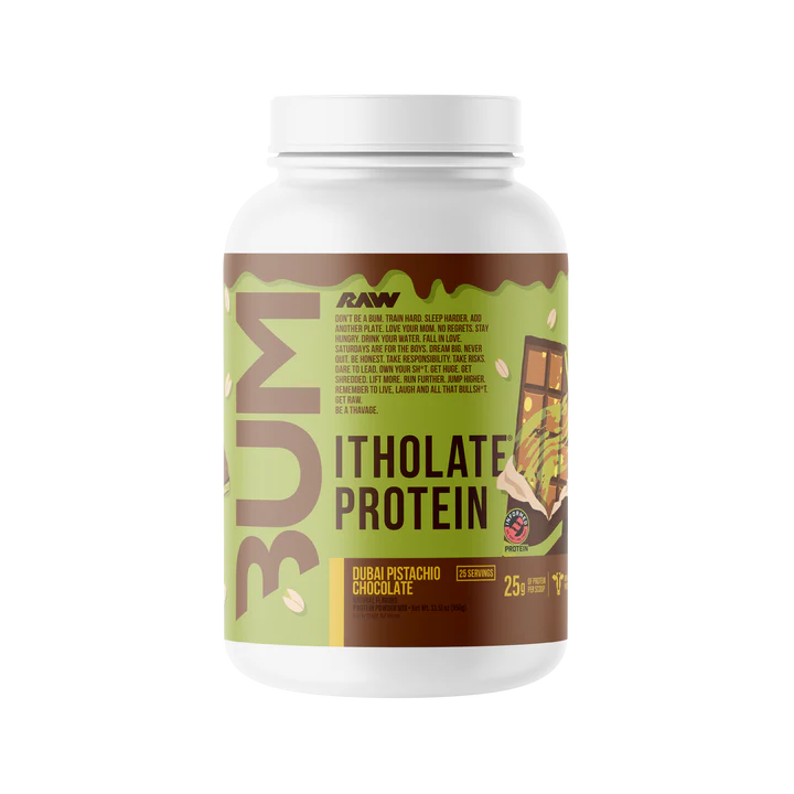 Raw| Cbum Proteína Itholate 2 lbs - Dubai Pistache Chocolate
