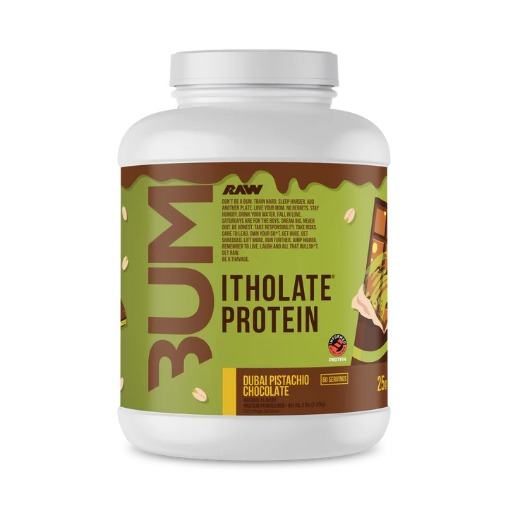 Raw| Cbum Proteína Itholate 5 lbs - Chocolate de Pistache de Dubai