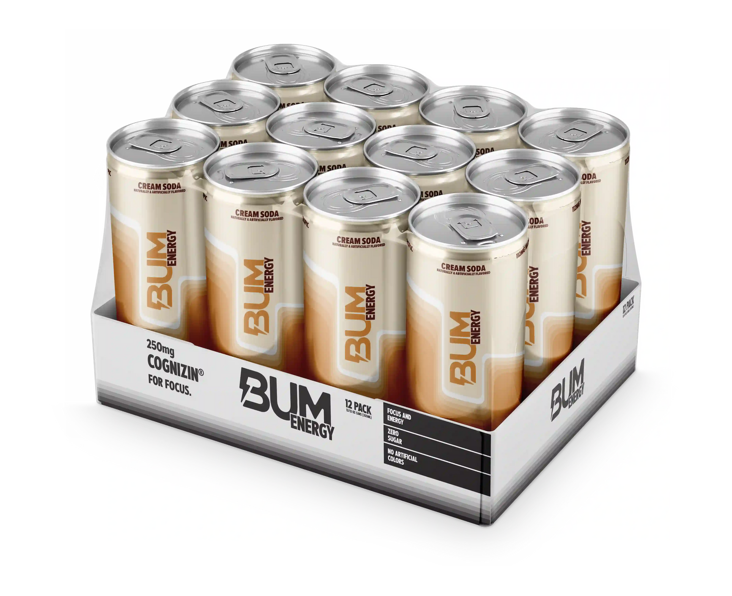 RAW | BUM Energy Drink Cream Soda 12 pza