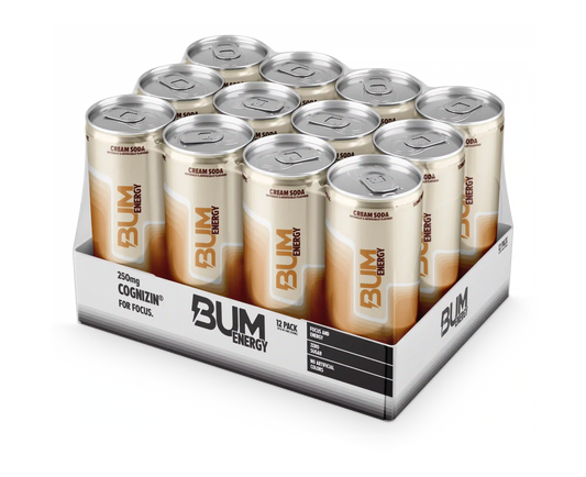 RAW | BUM Energy Drink Cream Soda 12 pza