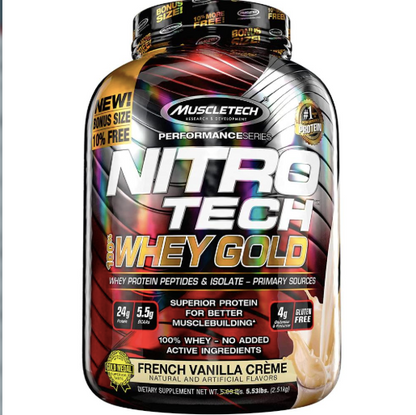 MUSCLETECH | Nitro-Tech Whey Gold 5.03 lbs - Vainilla