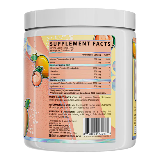 NUTREX | Creatina Monohidratada Women - Peach Mango