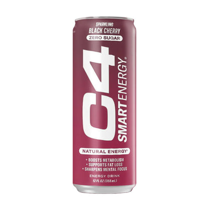 C4 | Smart Energy Drink Carbonated. 12 pza - Black Cherry