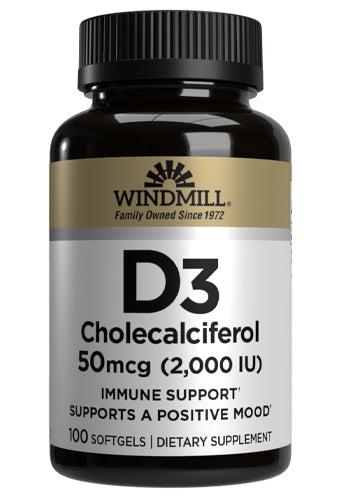 WINDMILL | Vitamina D3 50 mcg - 100 Softgels