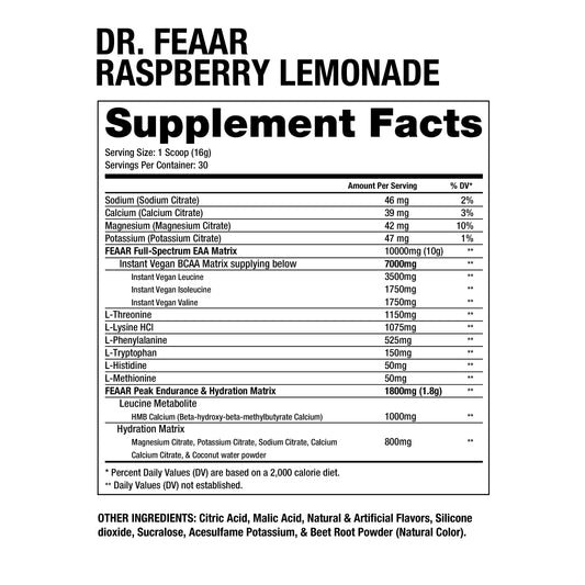 DP | Aminoacidos Dr. FEAAR - Raspberry Lemonade