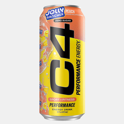 C4 | Energy Drink Carbonated 12 pza - Peach Jolly Rancher