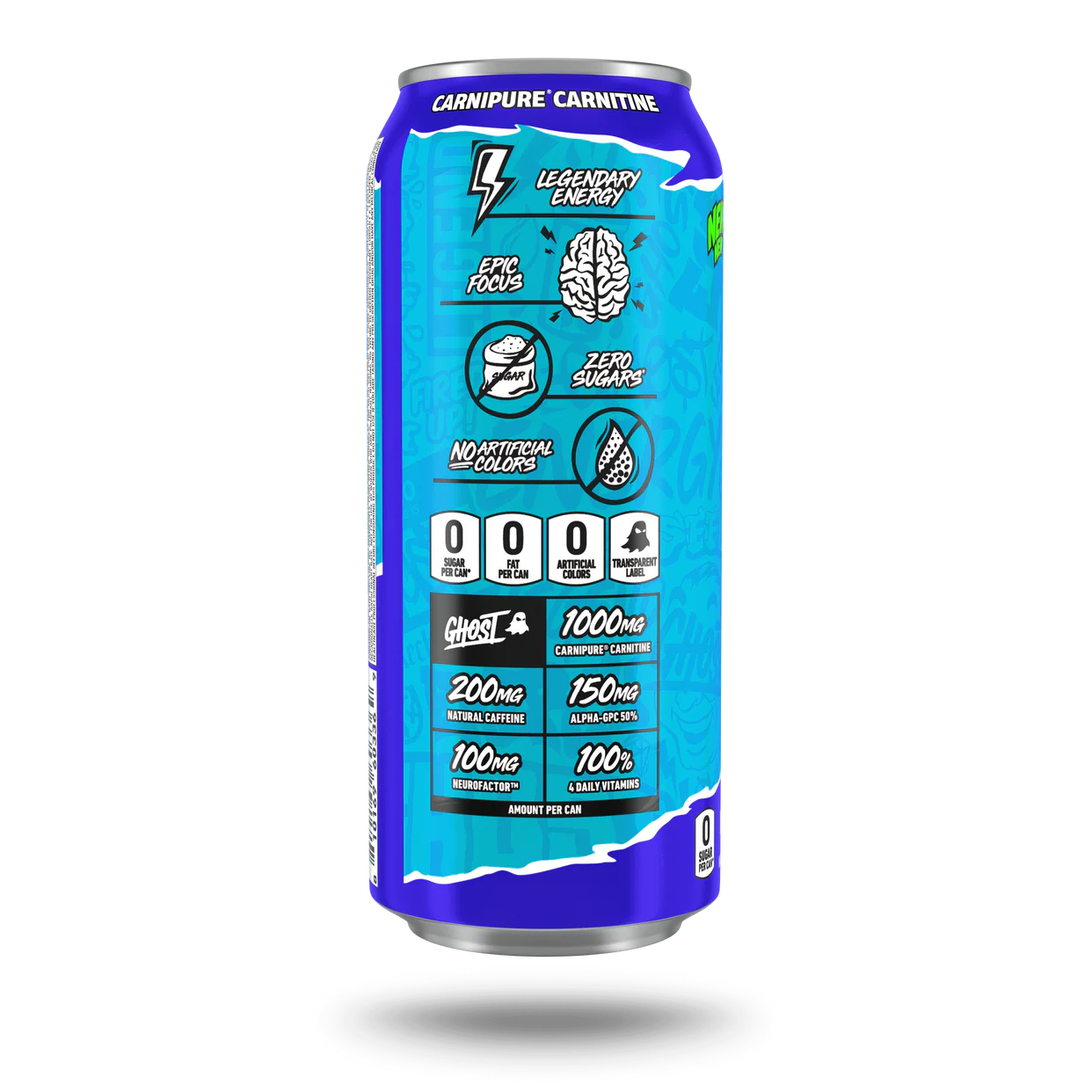 GHOST | Energy Drink 12 pza - Blue Raspberry.