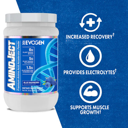EVOGEN | Aminoject 30 serv - Blue Raspberry