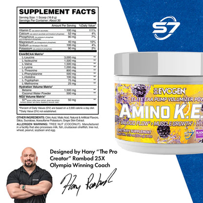EVOGEN | Amino K.E.M EAA 30 serv - Blackberry Lemonade