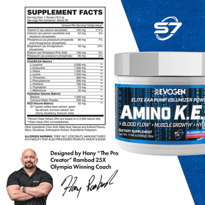 EVOGEN | Amino K.E.M EAA 30 serv - Blueberry Apple