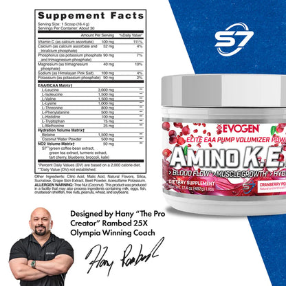 EVOGEN | Amino K.E.M EAA 30 serv - Cranberry Pomegranate