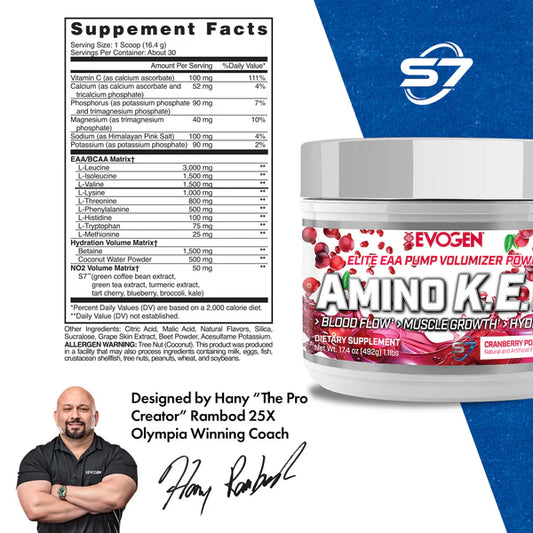 EVOGEN | Amino K.E.M EAA 30 serv - Cranberry Pomegranate