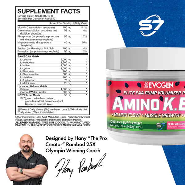 EVOGEN | Amino K.E.M EAA 30 serv - Sour Watermelon