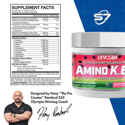 EVOGEN | Amino K.E.M EAA 30 serv - Sour Watermelon