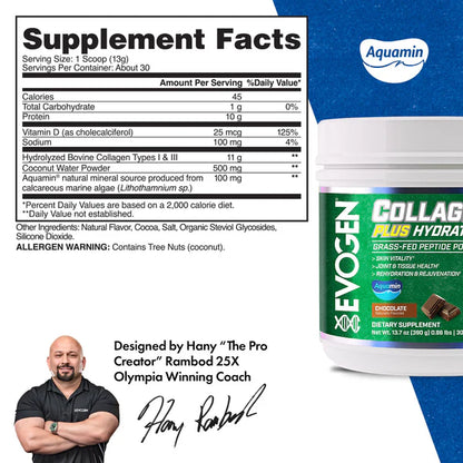 EVOGEN | Colageno 30 Serv -  Chocolate