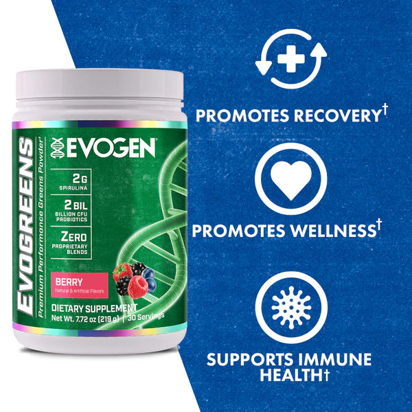 EVOGEN | Evogreens 30 Serv - Berry