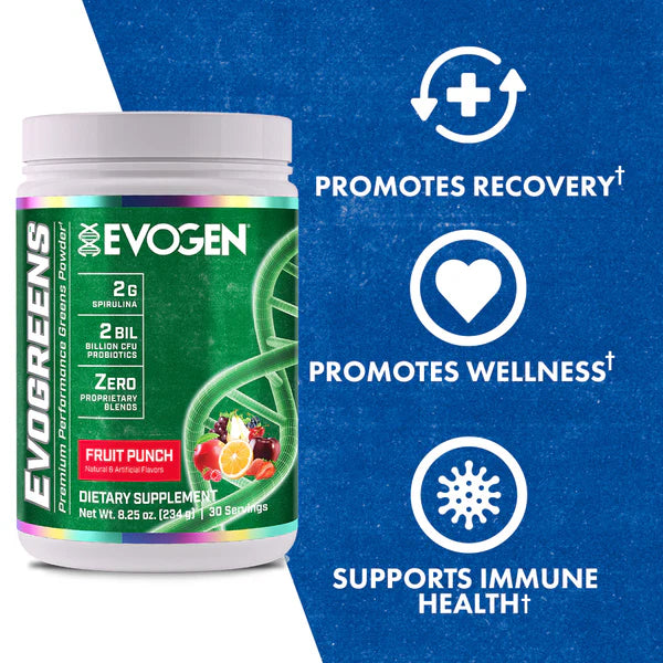 EVOGEN | Evogreens 30 Serv - Fruit Punch