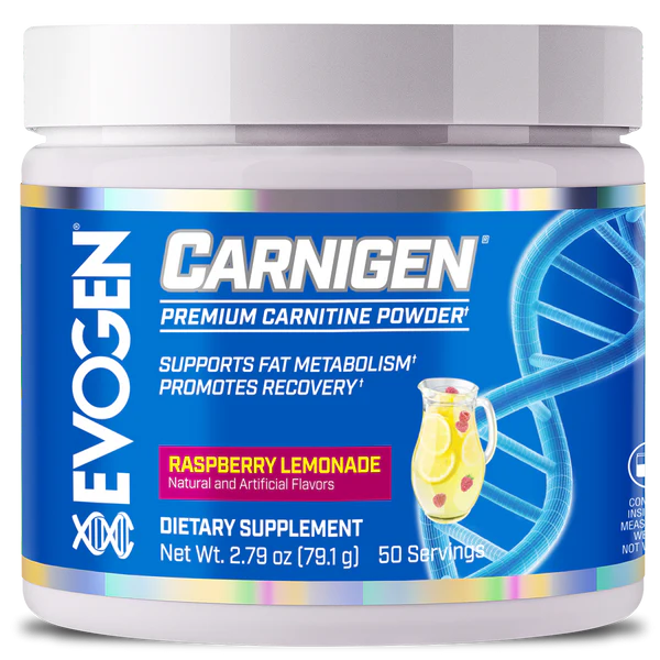 EVOGEN | L-Carnitina Carnigen 50 Serv - Raspberry Lemonade