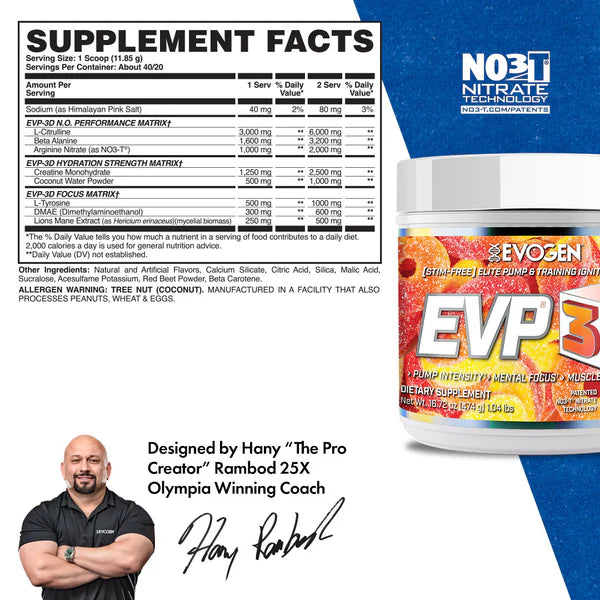 EVOGEN | EVP 3D Stim Free 40 Serv - Peach Ring