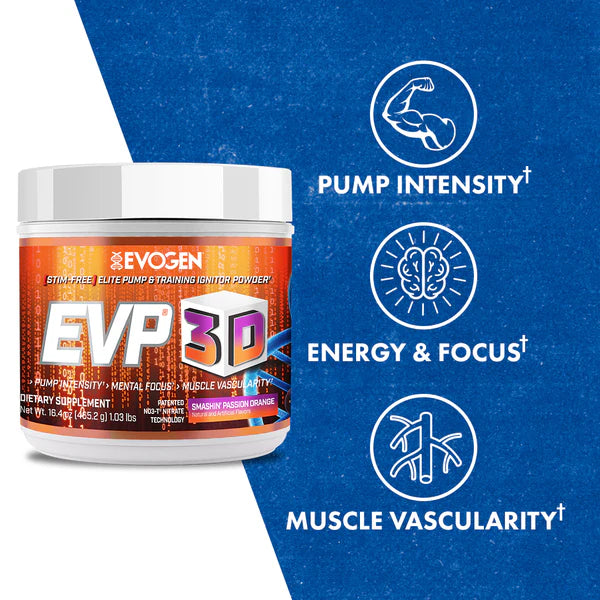 EVOGEN | EVP 3D Stim Free 40 Serv - Smashin Passion Orange