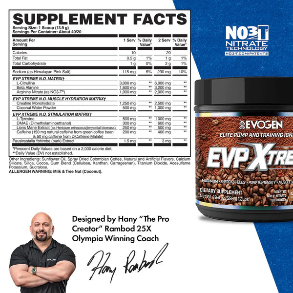 EVOGEN | EVP Extreme 40 Serv - Iced Mocha Coffee